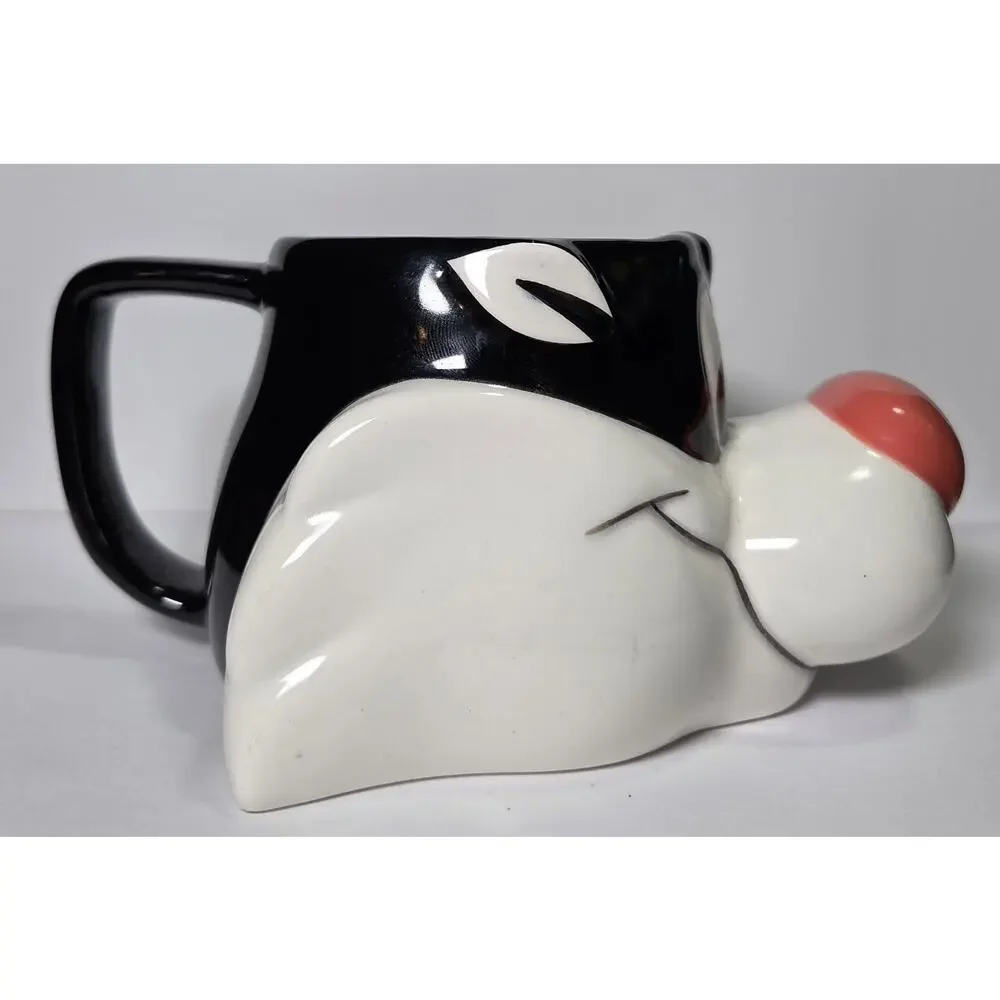 Looney Tunes Sylvester Cat Mug Coffee 1989 Warner Bros Applause Vintage